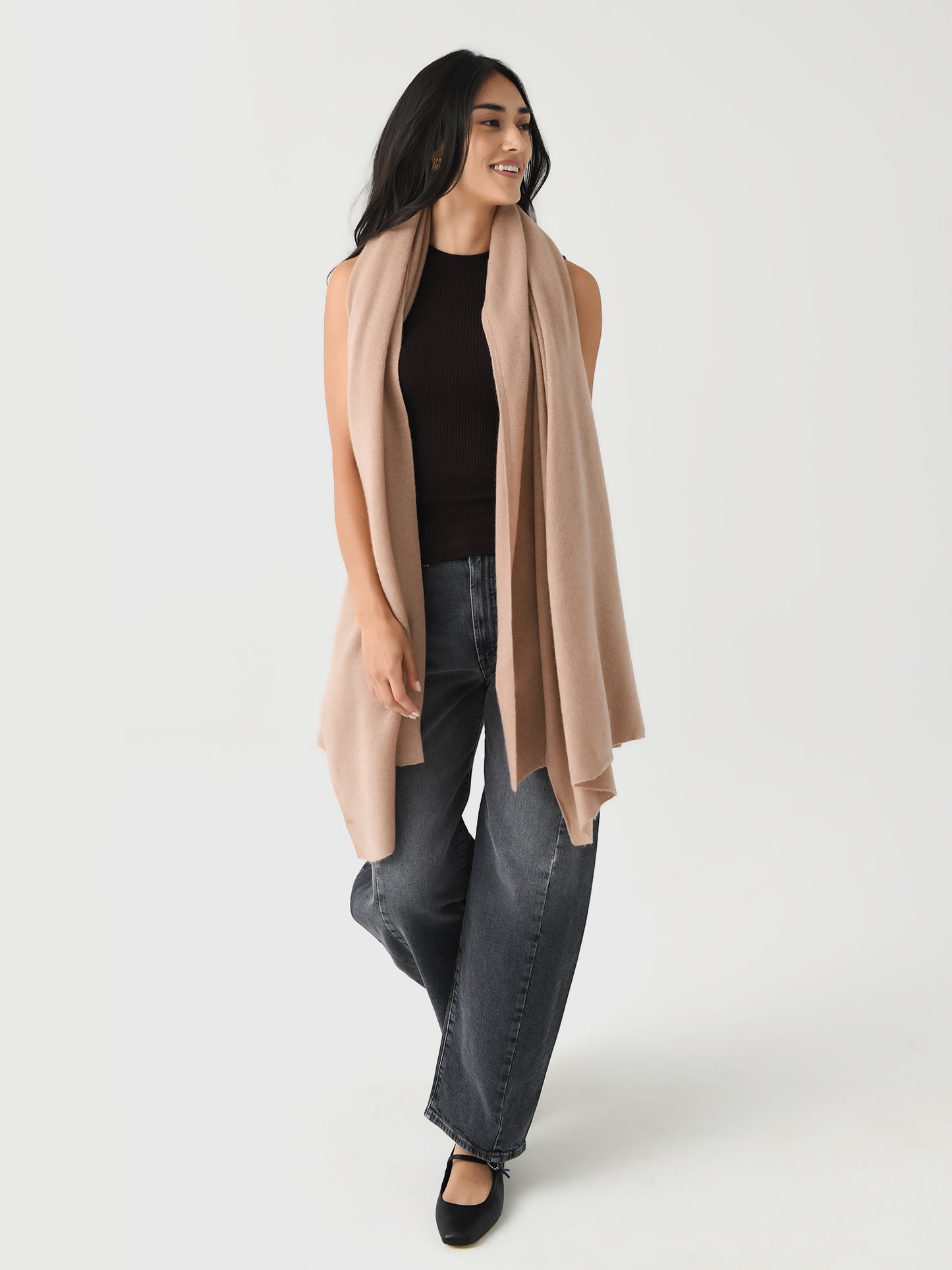 White + Warren Cashmere Travel Wrap - Saint Bernard