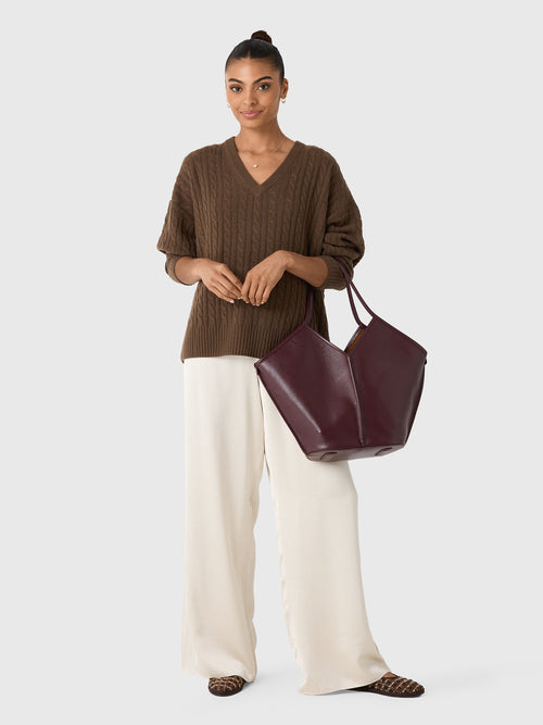 Jenni Kayne Women's Nell V-Neck Sweater