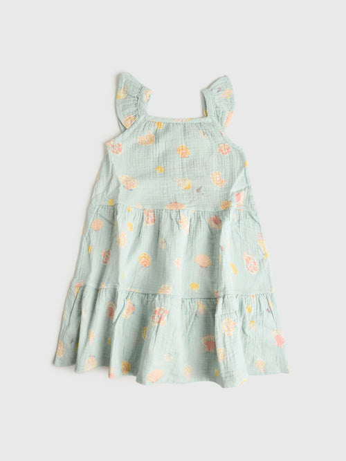Angel Dear Girls' Pretty Seashells Twirly Sundress