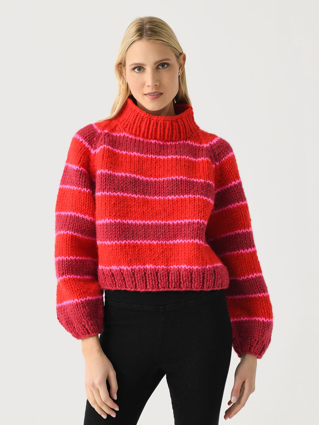 GOGO Women's Stripe Pullover - Saint Bernard