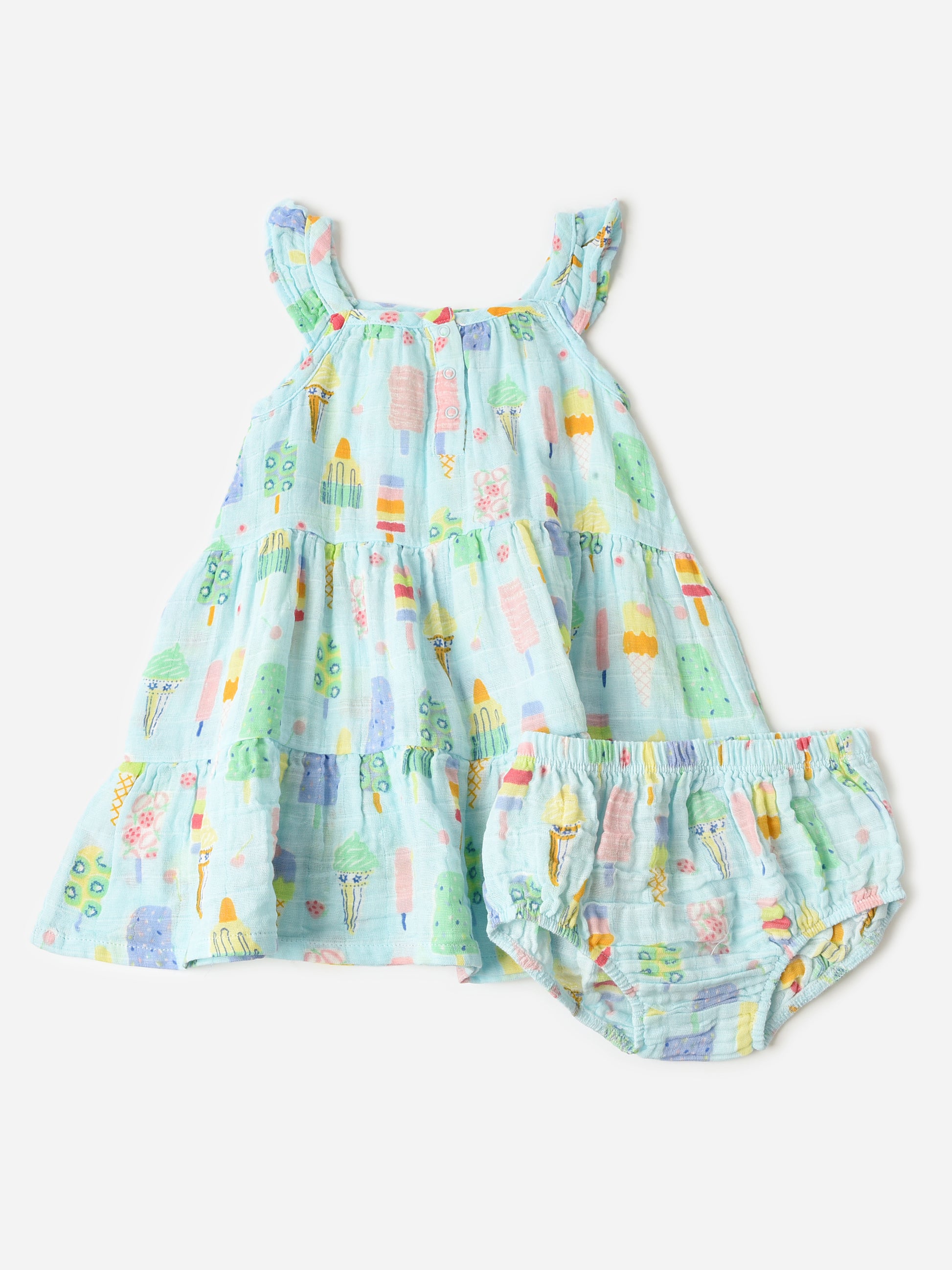 Angel Dear Baby Girls' Twirly Sundress Set - Saint Bernard
