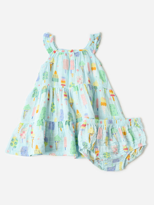 Angel Dear Baby Girls' Twirly Sundress Set