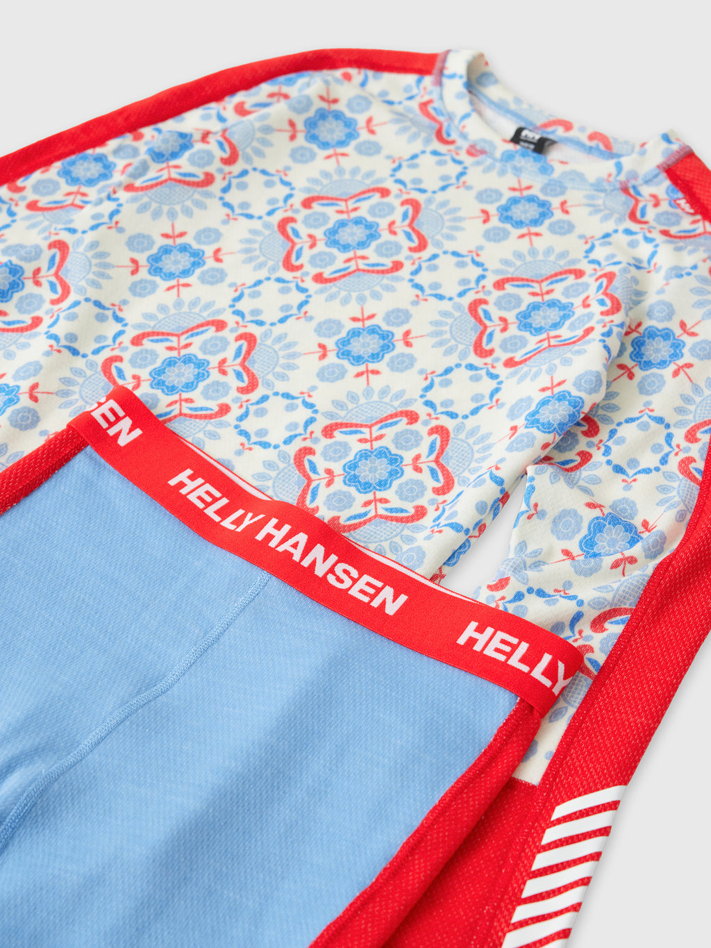 Helly Hansen Teen Graphic Lifa Merino Base Layer Set - Saint Bernard