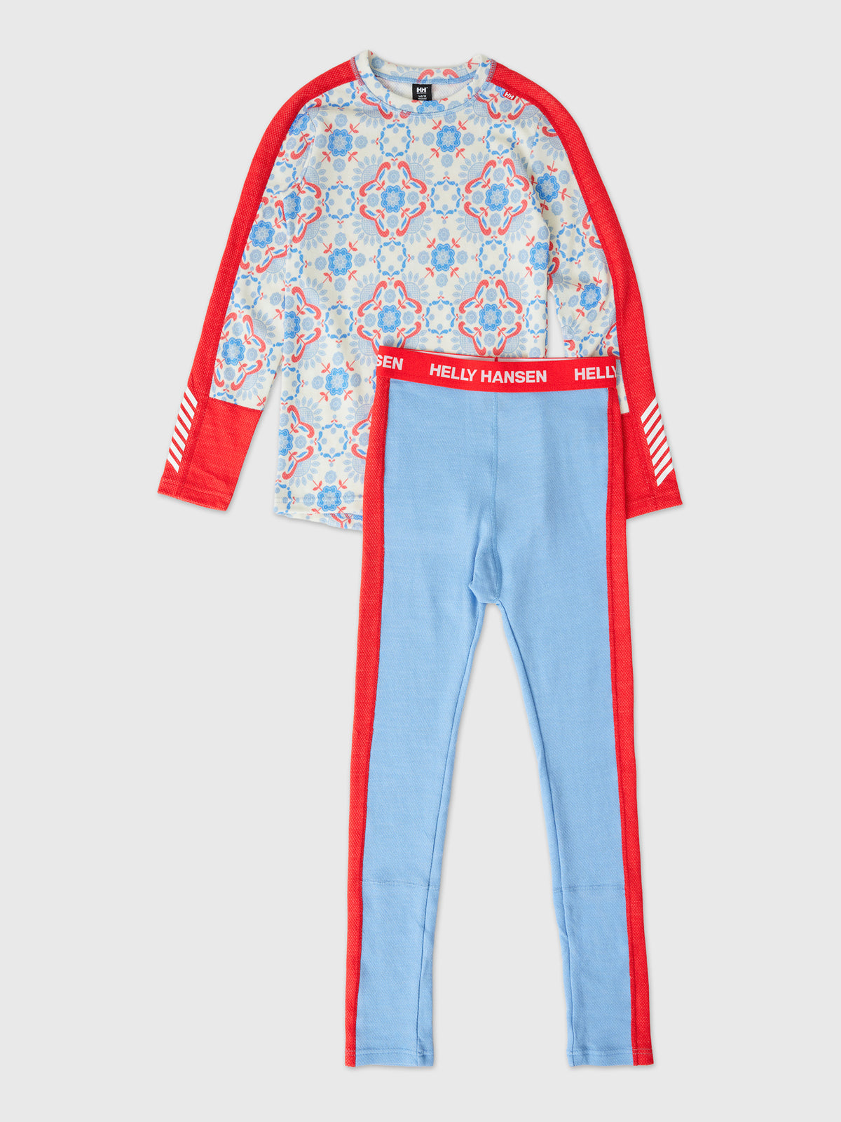 Helly Hansen Teen Graphic Lifa Merino Base Layer Set - Saint Bernard