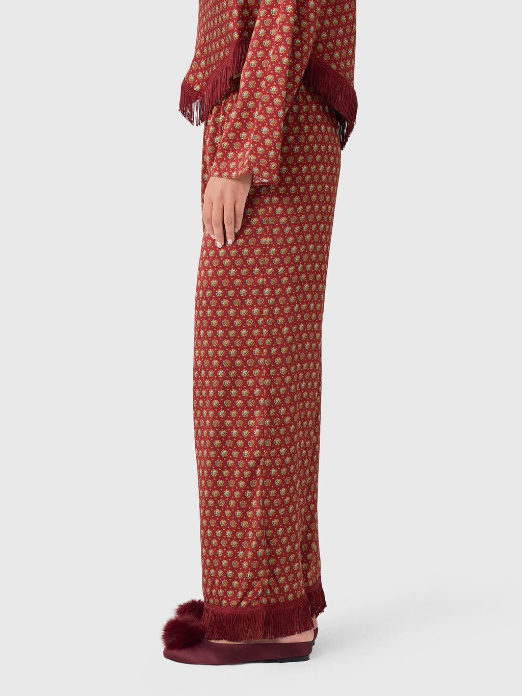 DÔEN Women's Lavon Fringe Pant - Saint Bernard