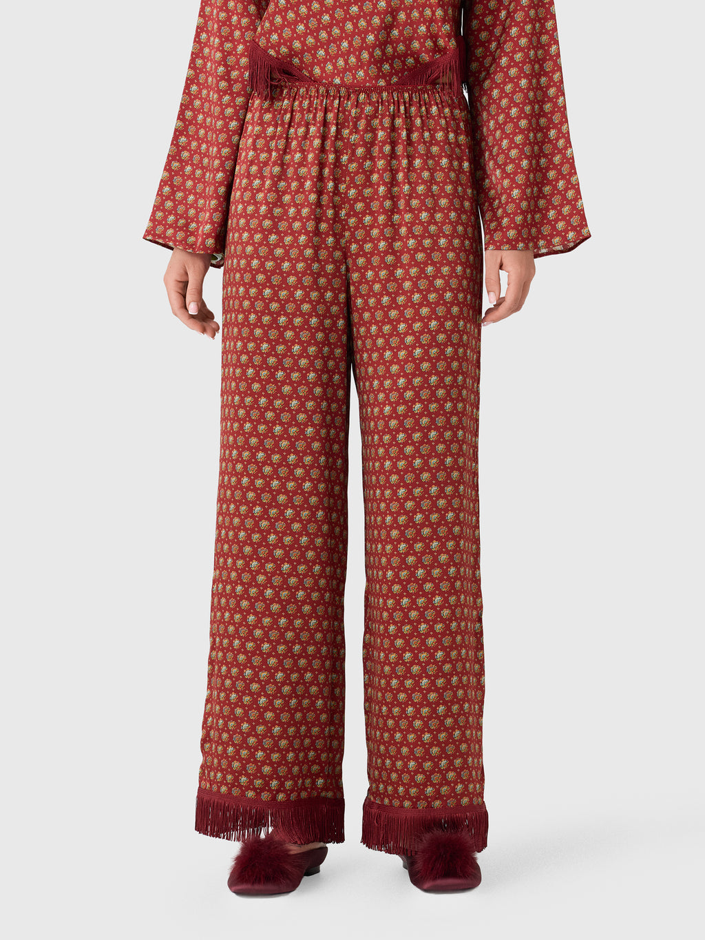 DÔEN Women's Lavon Fringe Pant - Saint Bernard