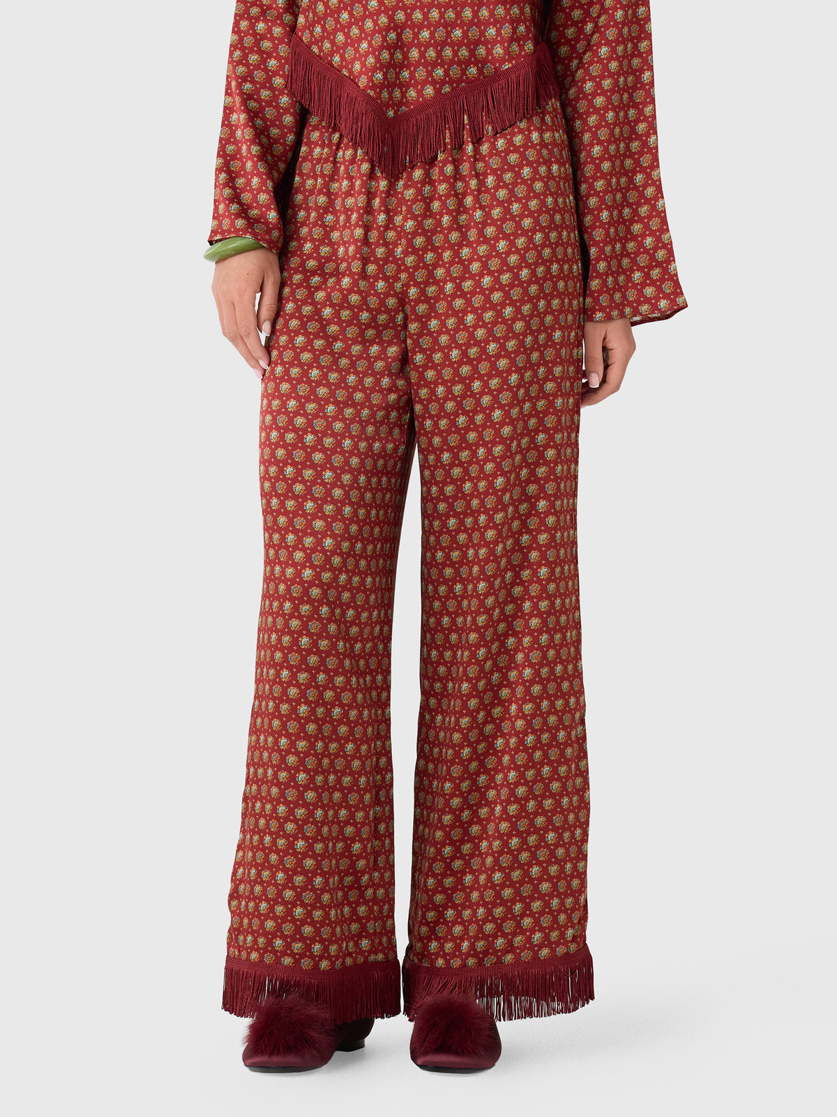 DÔEN Women's Lavon Fringe Pant - Saint Bernard