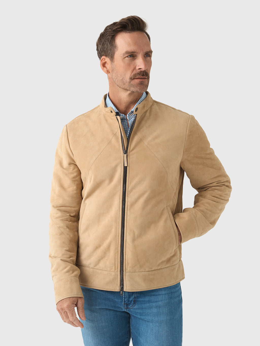 Frauenschuh Men's Nico Suede Jacket - Saint Bernard