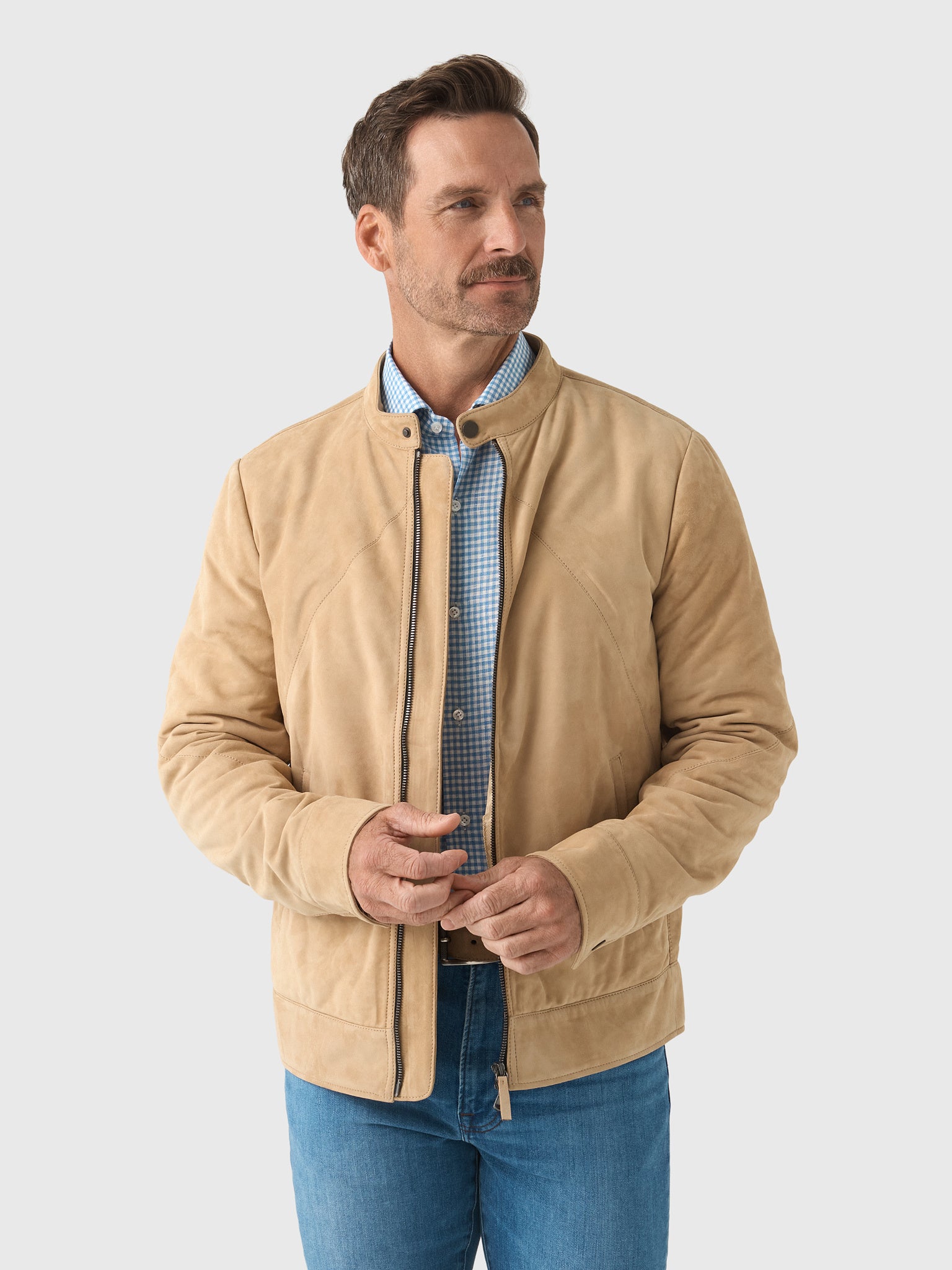 Frauenschuh Men's Nico Suede Jacket - Saint Bernard