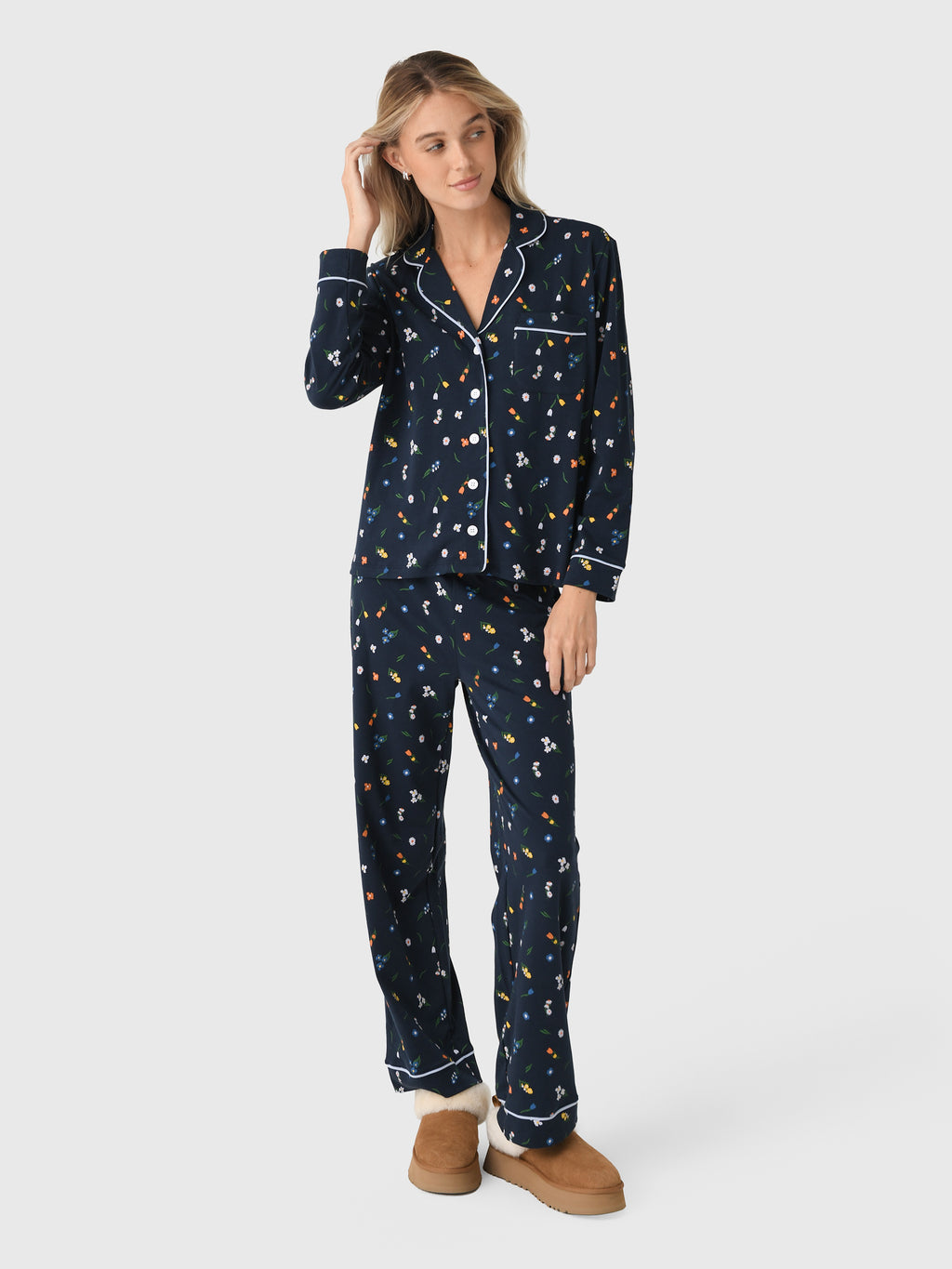 Cozyland Women's Charlie Pajama Set - Saint Bernard