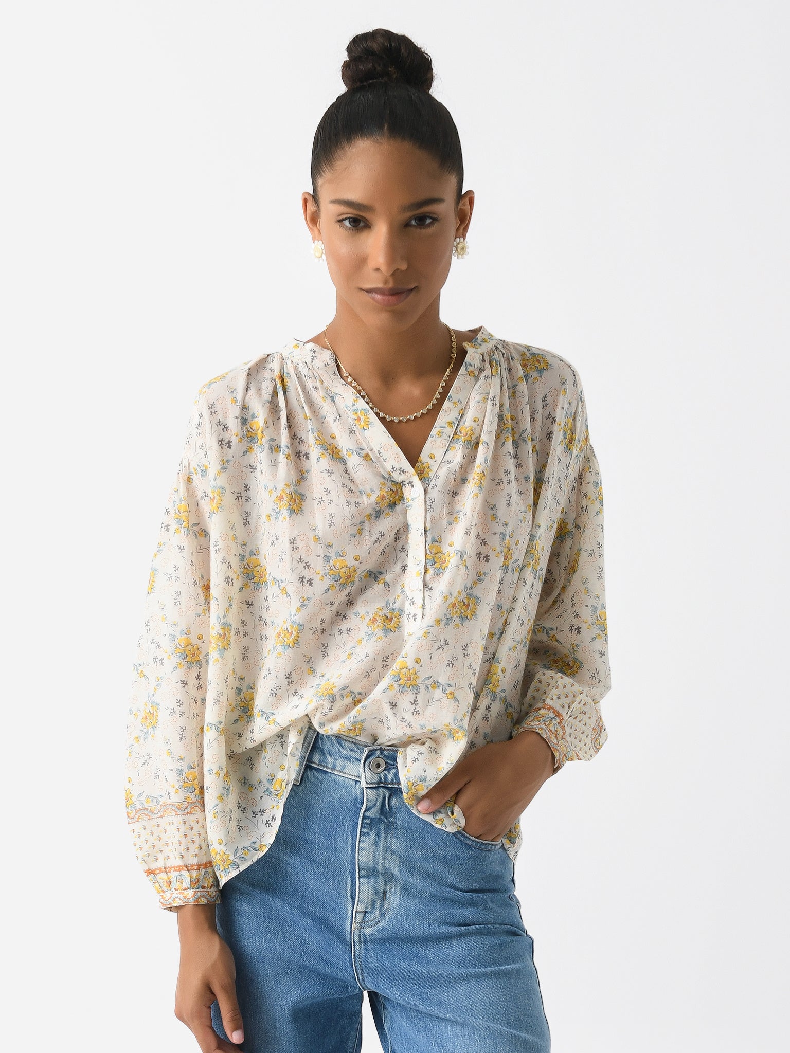 Vanessa Bruno Women's Nipoa Blouse - Saint Bernard