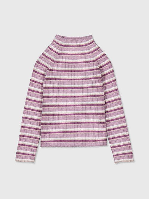 Mayoral Girls' Knit Mockneck Sweater