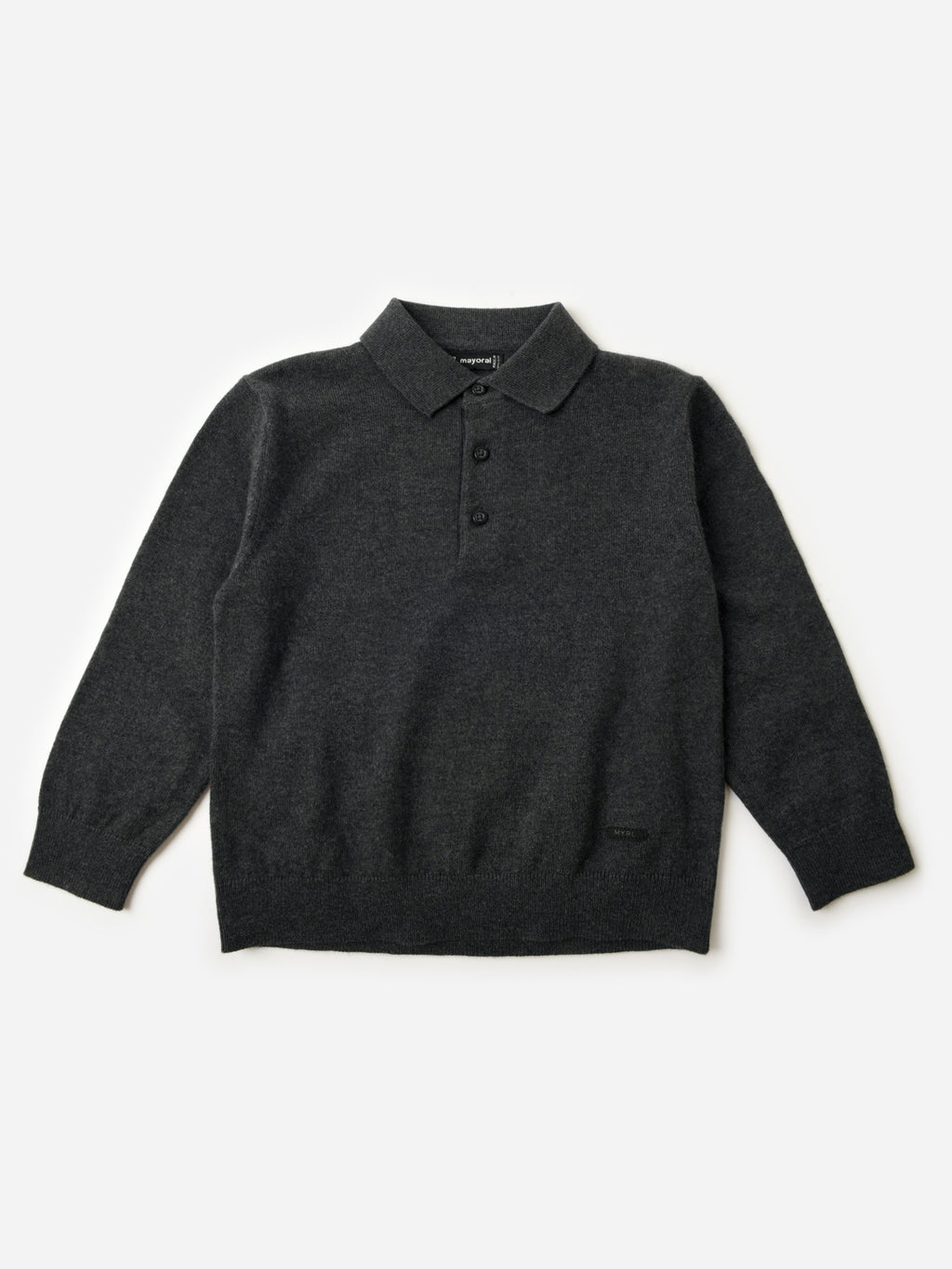 Mayoral Boys' Long Sleeve Knit Polo - Saint Bernard