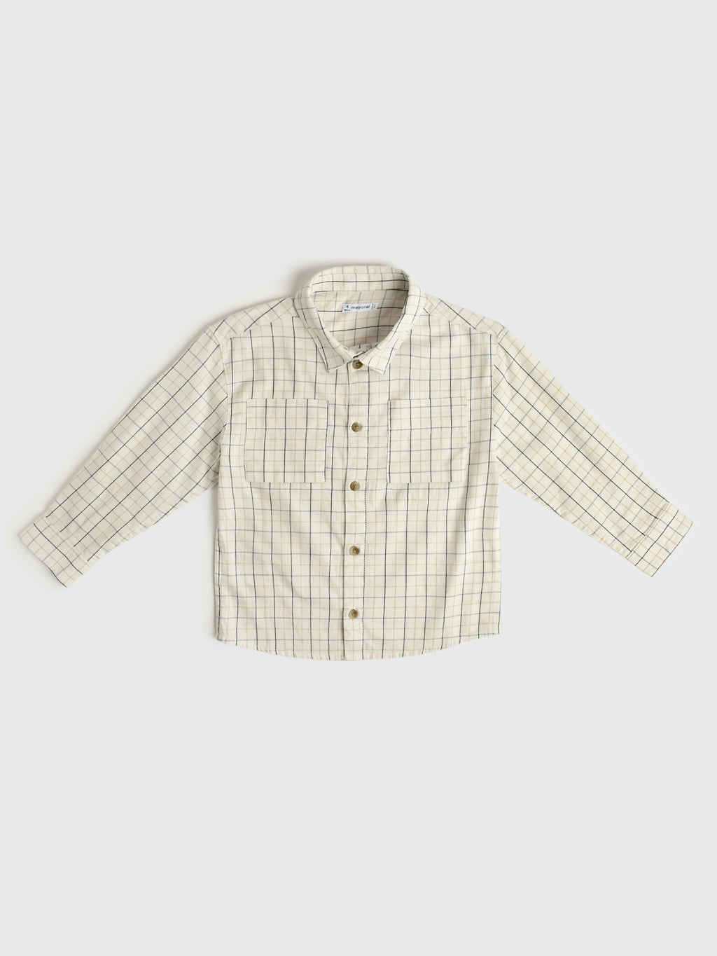 Mayoral Boys' Long Sleeve Checked Shirt - Saint Bernard