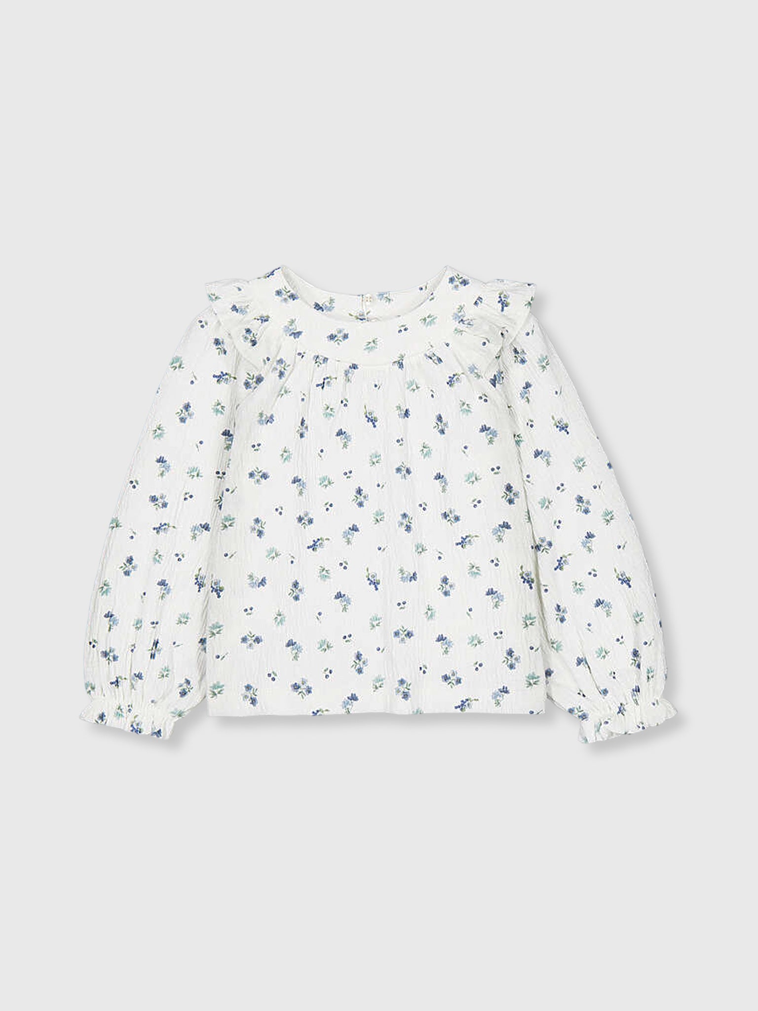 Mayoral Girls' Bambula Printed Blouse - Saint Bernard