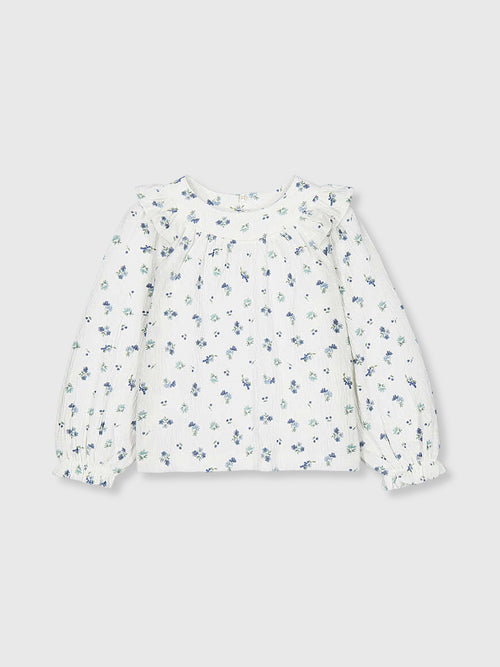 Mayoral Girls' Bambula Printed Blouse