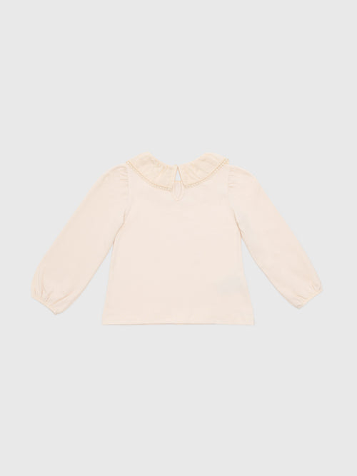 Mayoral Girls' Ruffle Neck Blouse