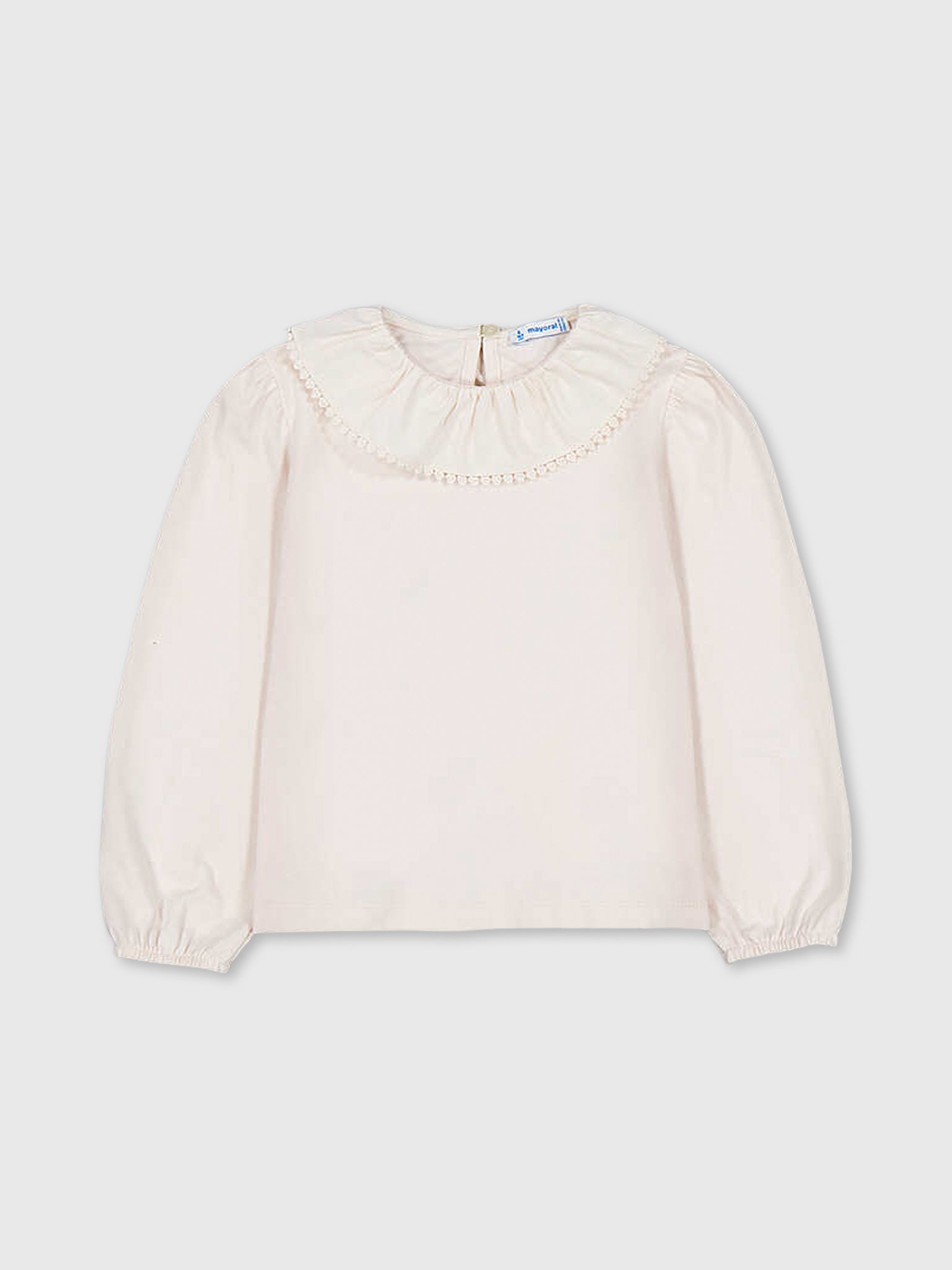 Mayoral Girls' Ruffle Neck Blouse