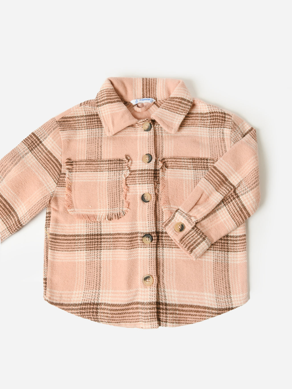 Mayoral Girls' Checked Overshirt - Saint Bernard