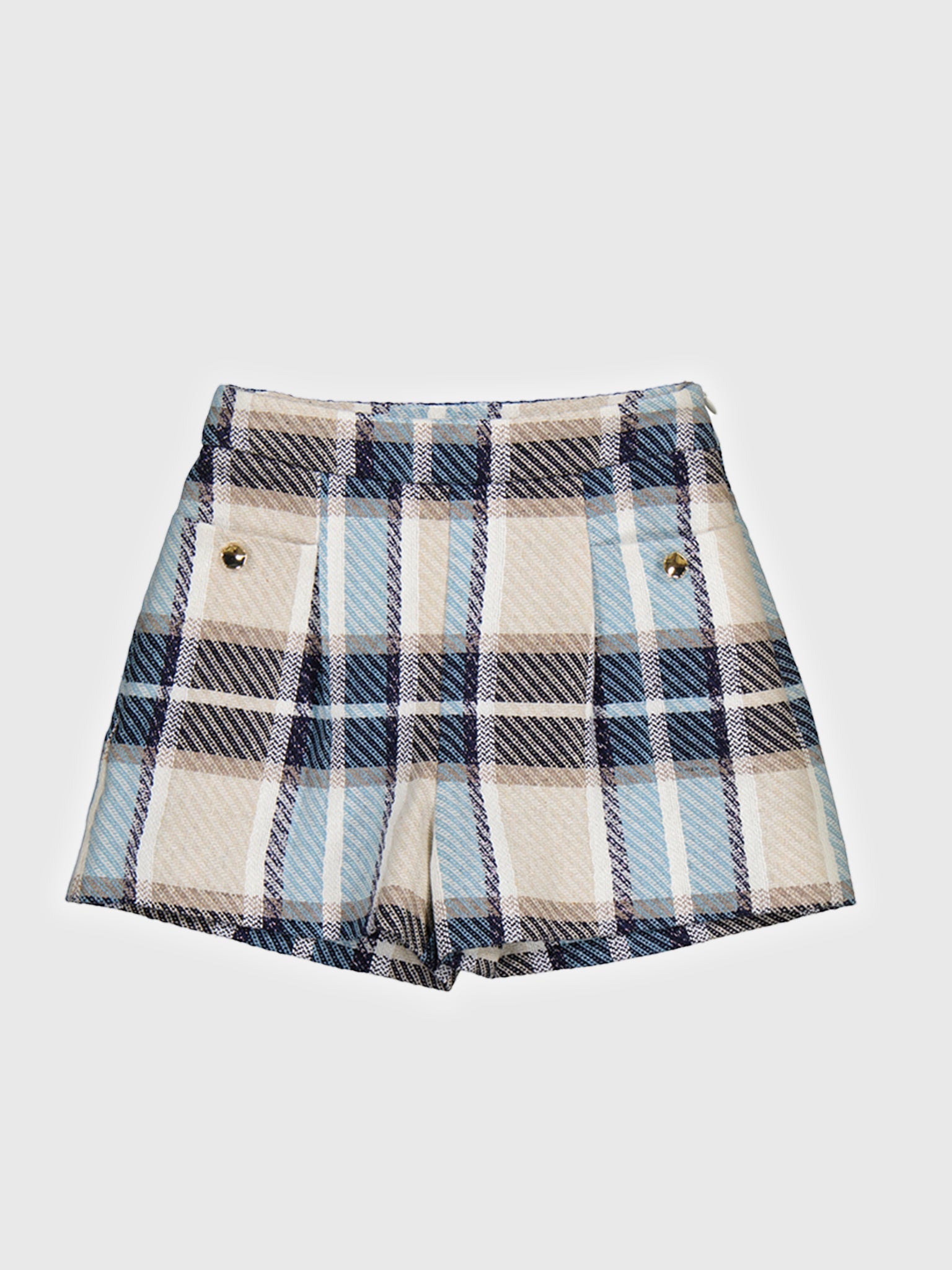 Mayoral Girls' Plaid Short - Saint Bernard