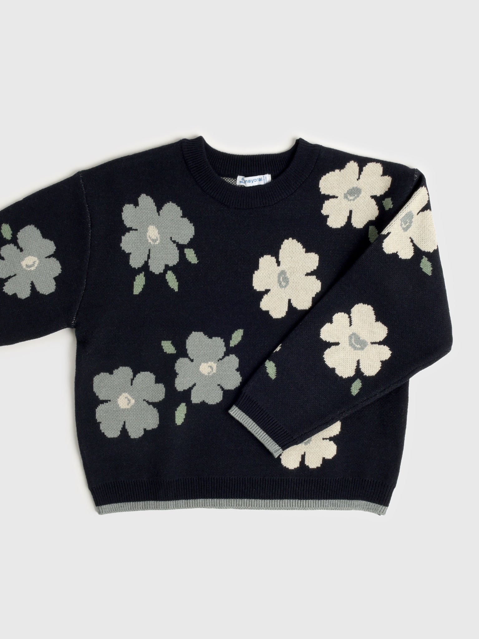 Mayoral Girls' Jacquard Sweater - Saint Bernard