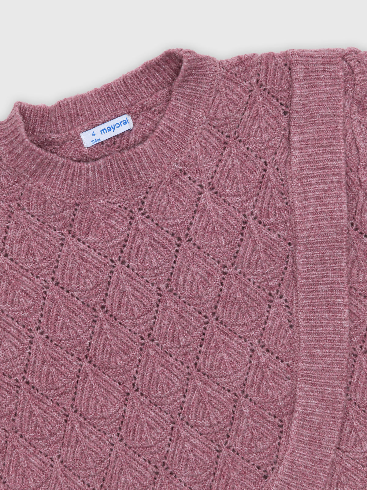 Mayoral Girls' Textured Sweater - Saint Bernard