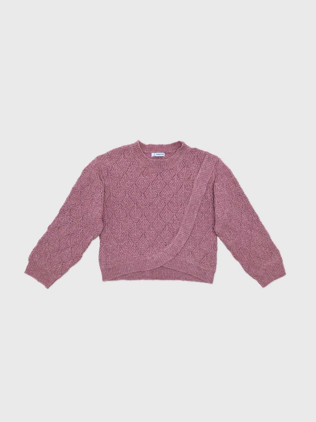 Mayoral Girls' Textured Sweater - Saint Bernard