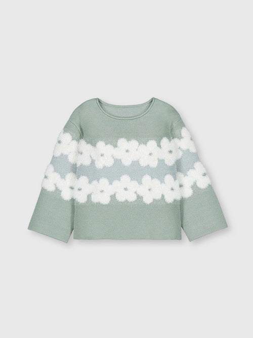 Mayoral Girls' Jacquard Sweater