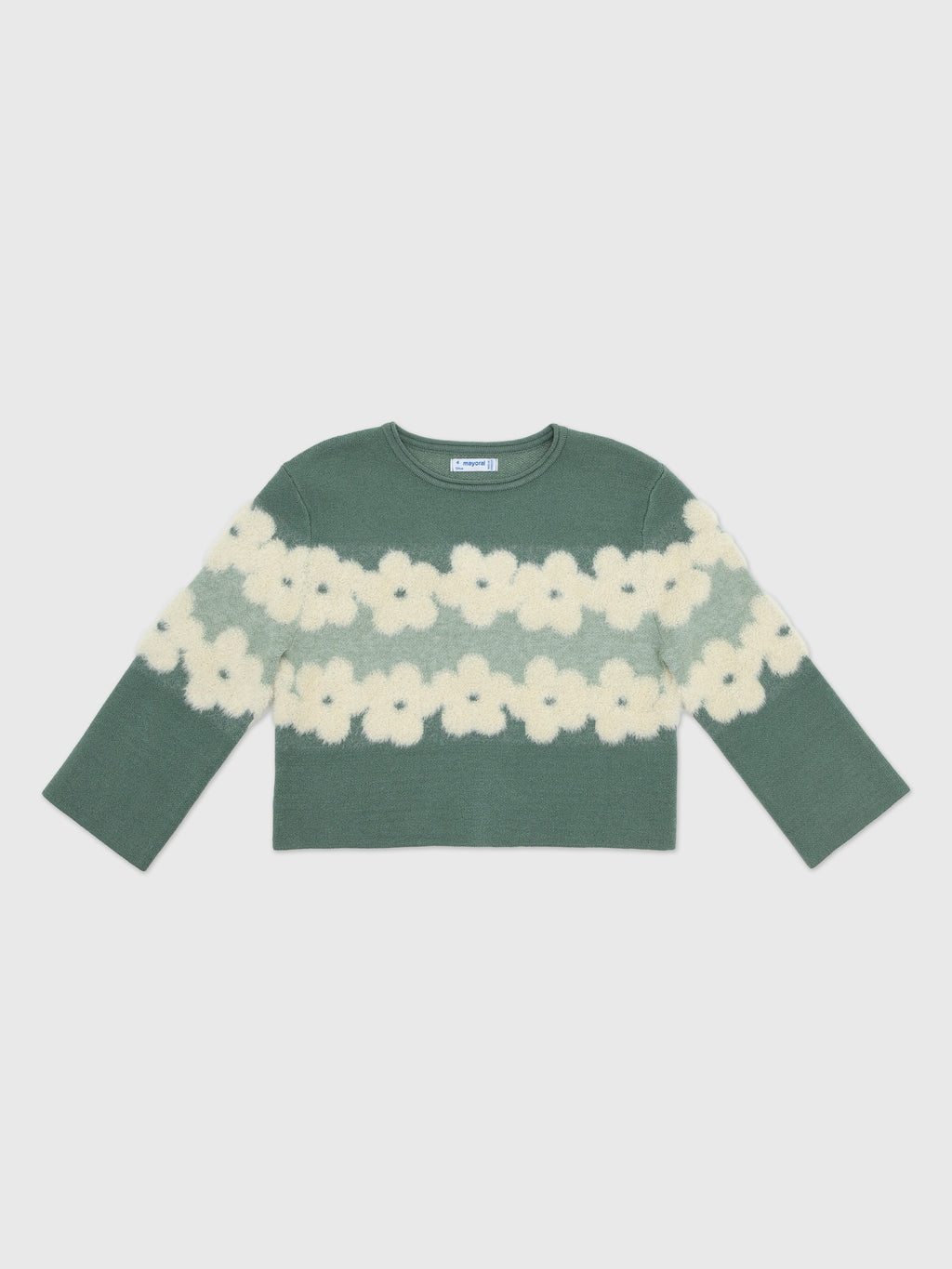 Mayoral Girls' Jacquard Sweater - Saint Bernard