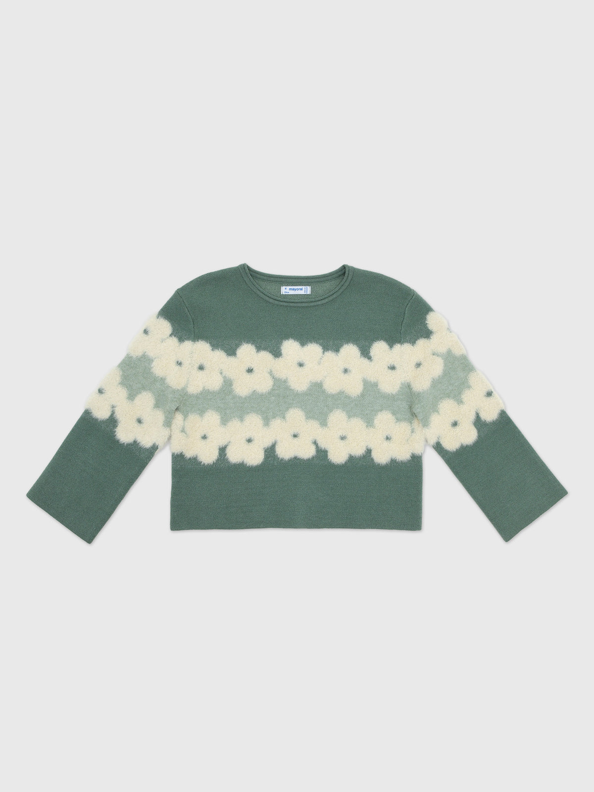 Mayoral Girls' Jacquard Sweater - Saint Bernard