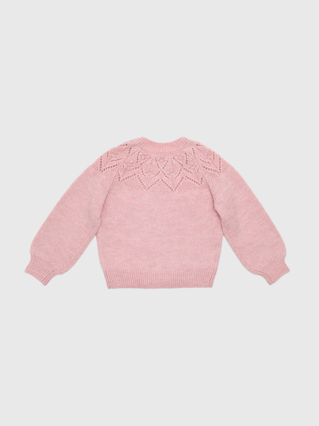Mayoral Girls' Openwork Knit Sweater - Saint Bernard