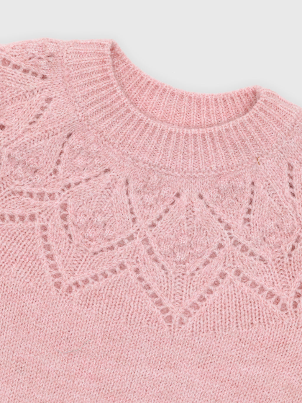 Mayoral Girls' Openwork Knit Sweater - Saint Bernard