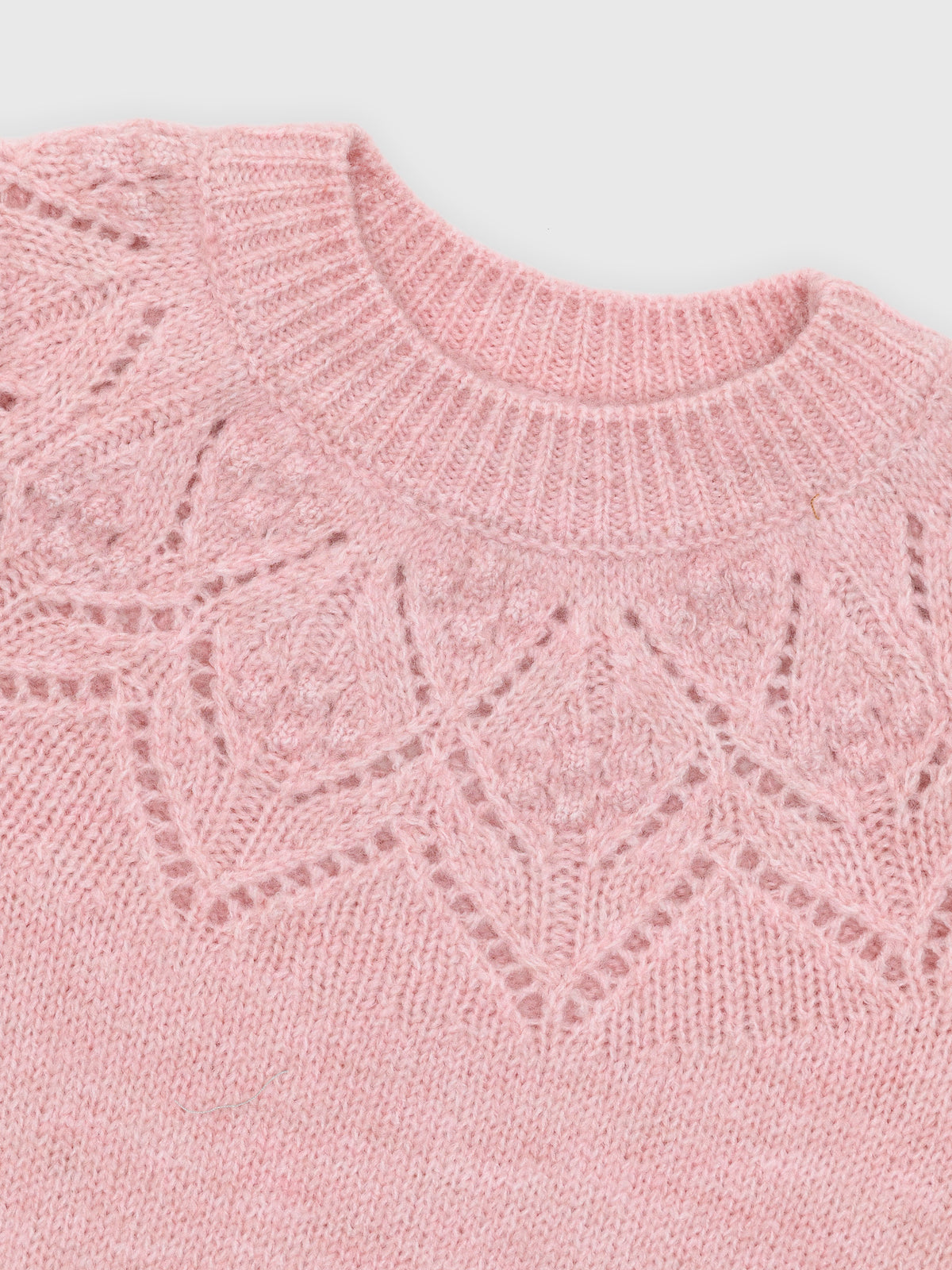 Mayoral Girls' Openwork Knit Sweater - Saint Bernard