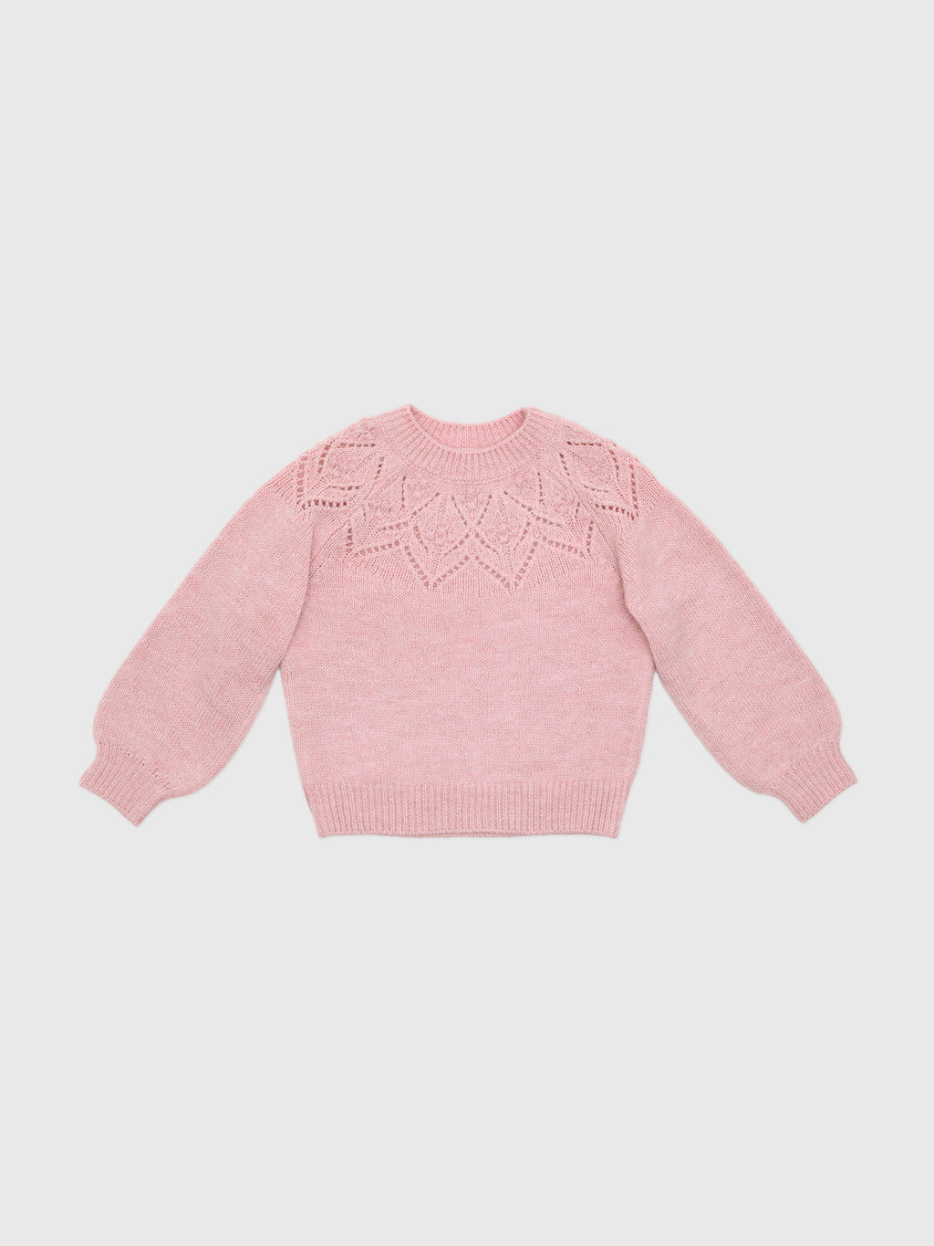 Mayoral Girls' Openwork Knit Sweater - Saint Bernard