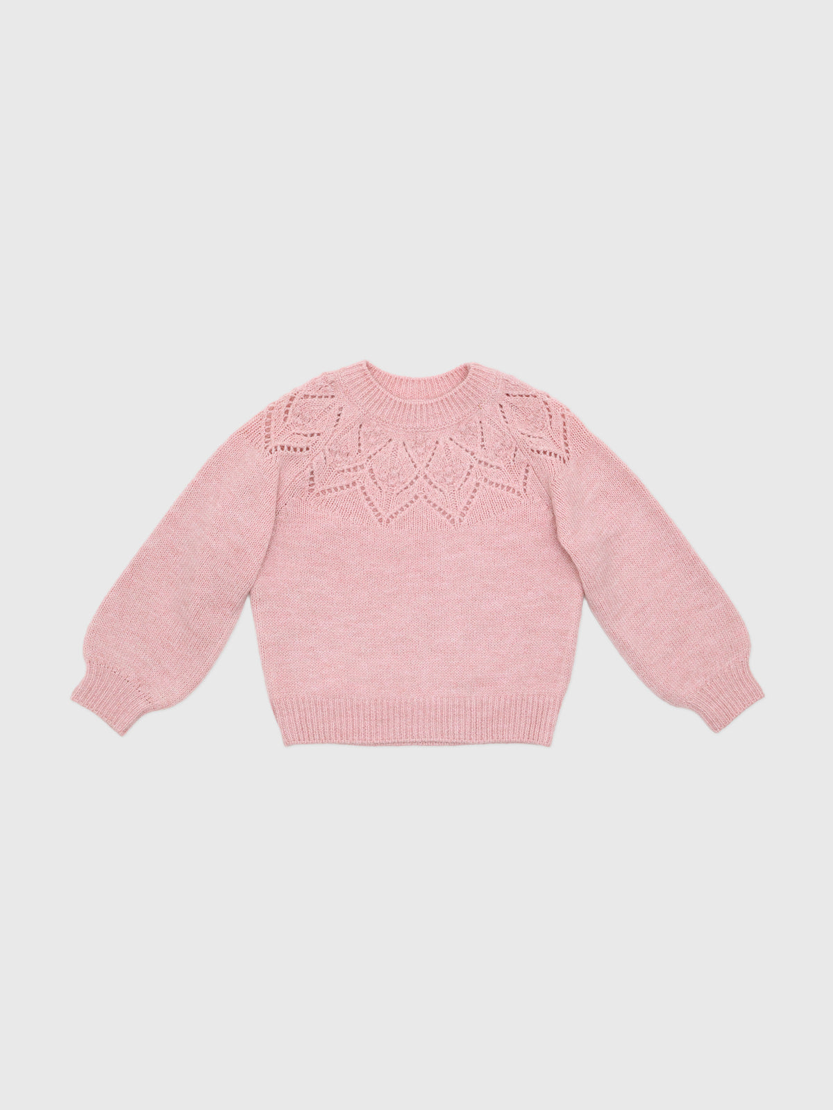 Mayoral Girls' Openwork Knit Sweater - Saint Bernard