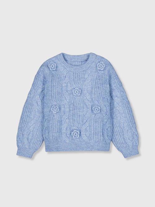 Mayoral Girls' 3D Flower Sweater