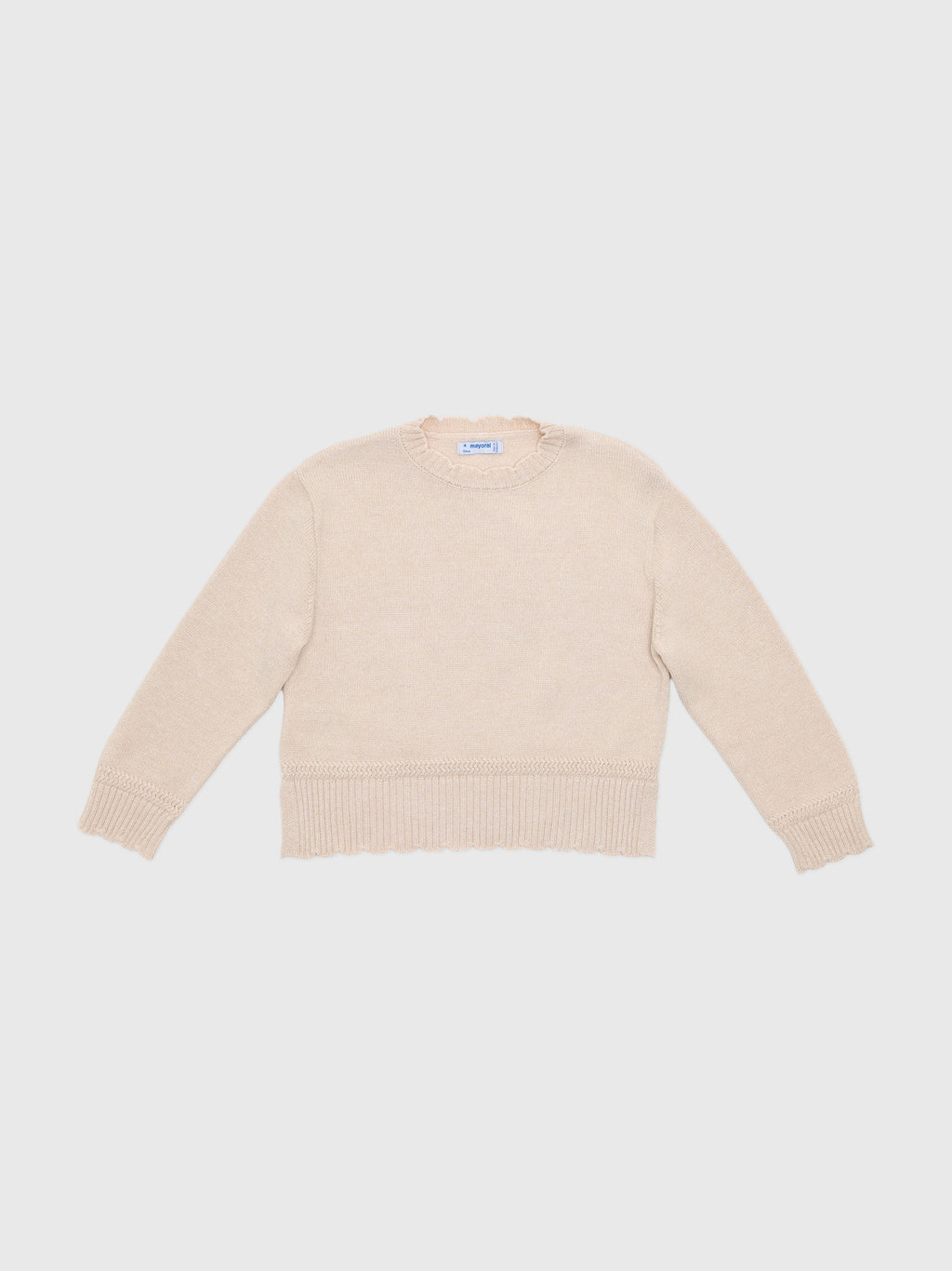 Mayoral Girls' Smooth Knit Sweater - Saint Bernard
