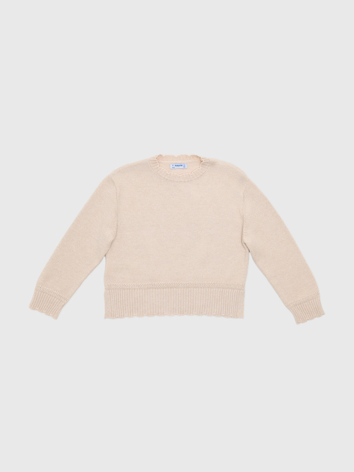 Mayoral Girls' Smooth Knit Sweater - Saint Bernard