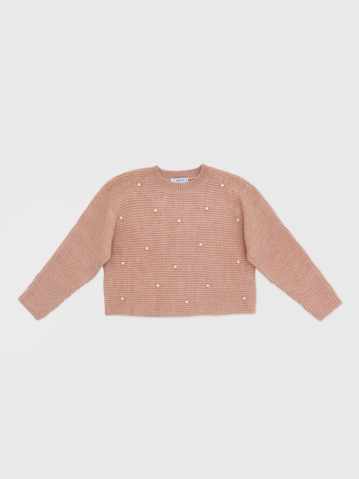 Mayoral Girls' Pearl Knit Sweater - Saint Bernard