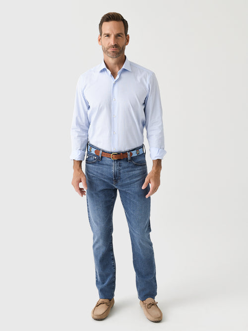 Maria Santangelo Men's Gingham Woven Shirt