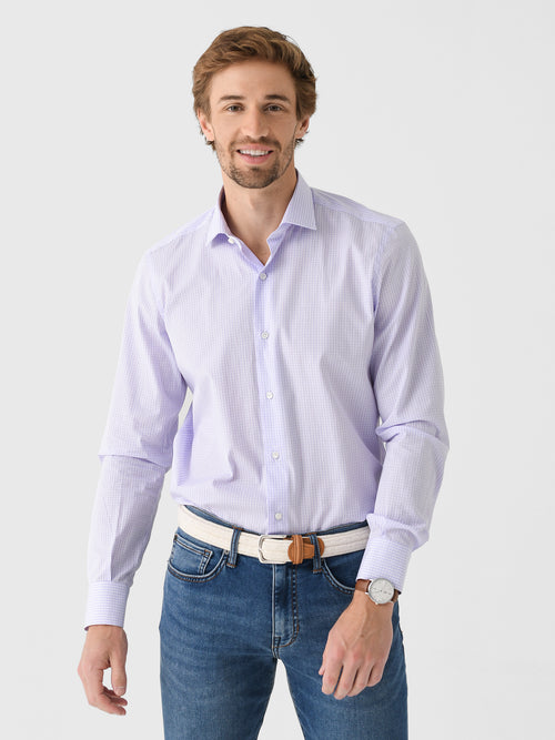 Maria Santangelo Men's Gingham Woven Shirt