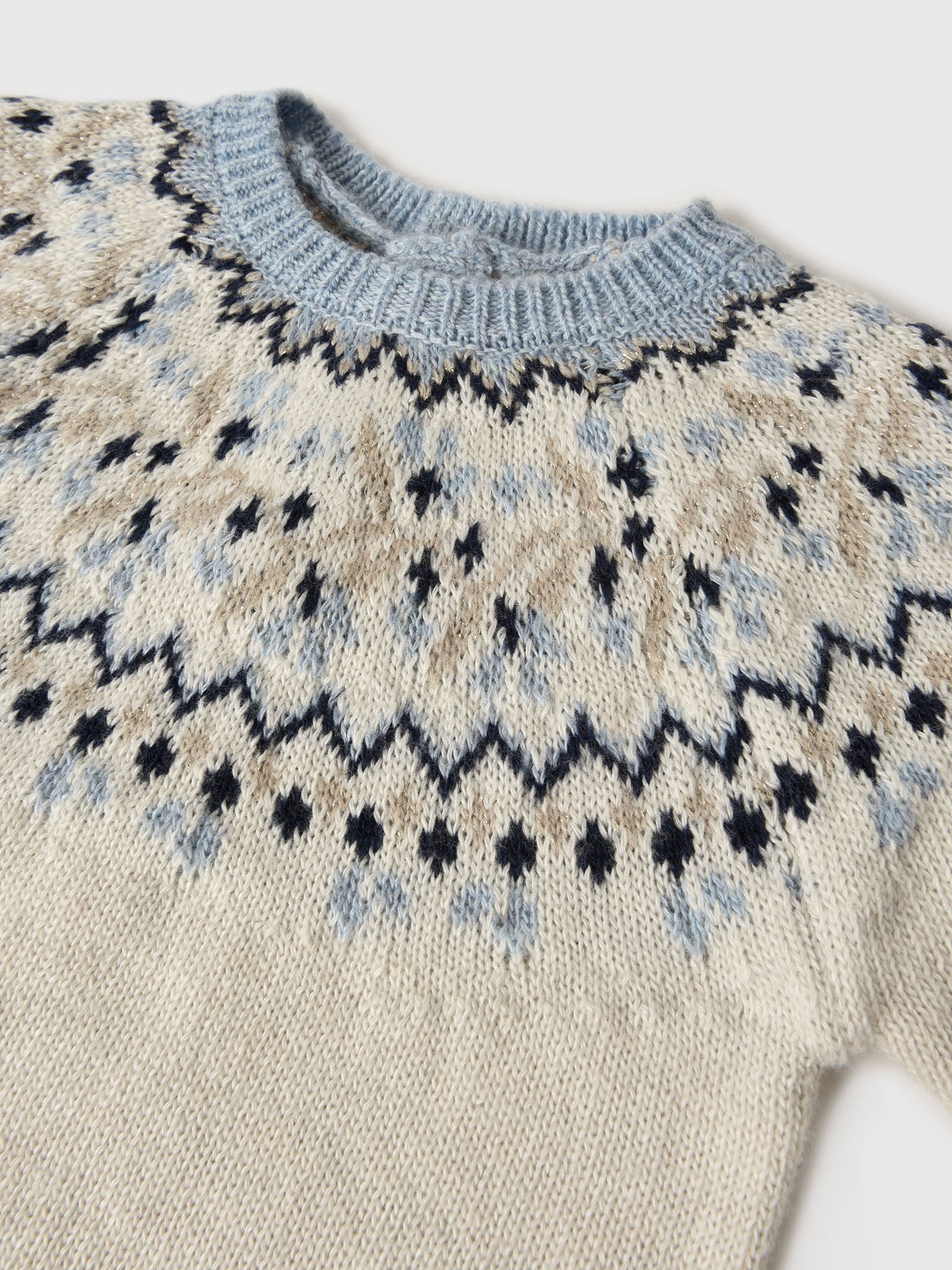 Mayoral Jacquard Navy Sweater