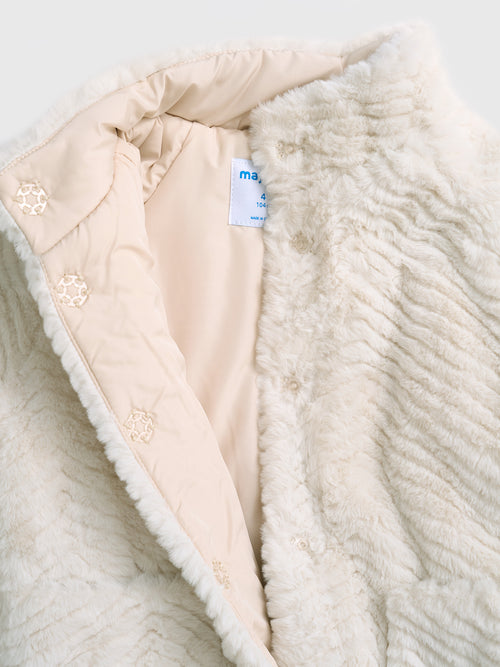 Mayoral Girls' Faux Fur Coat