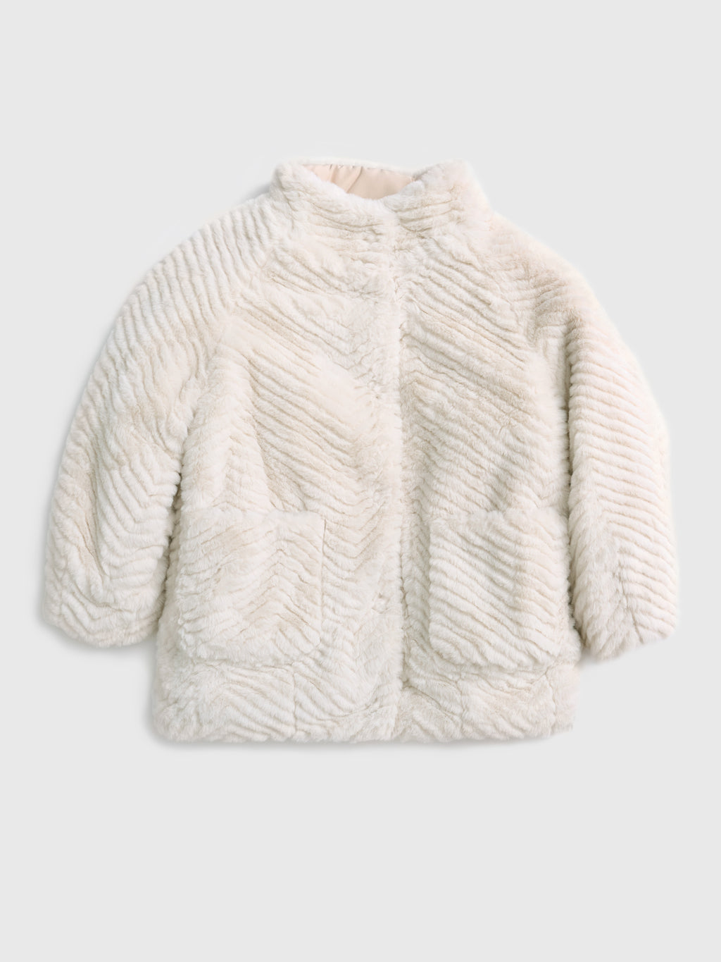 Mayoral Girls' Faux Fur Coat