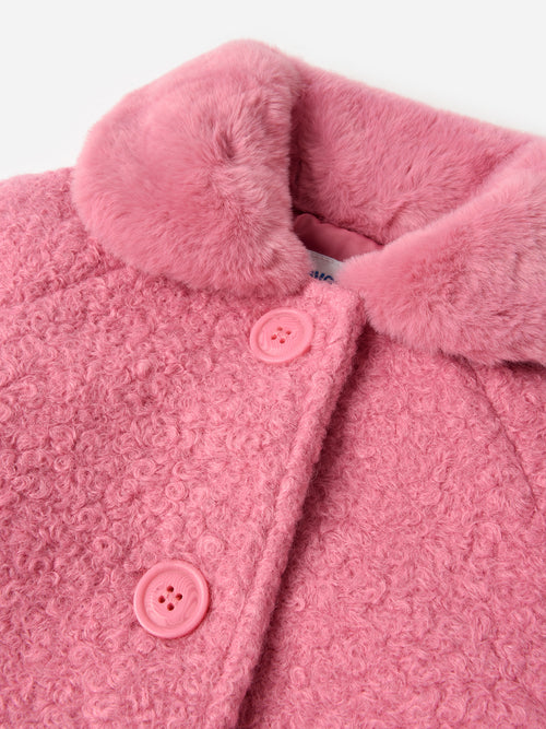 Mayoral Girls' Shearling Coat