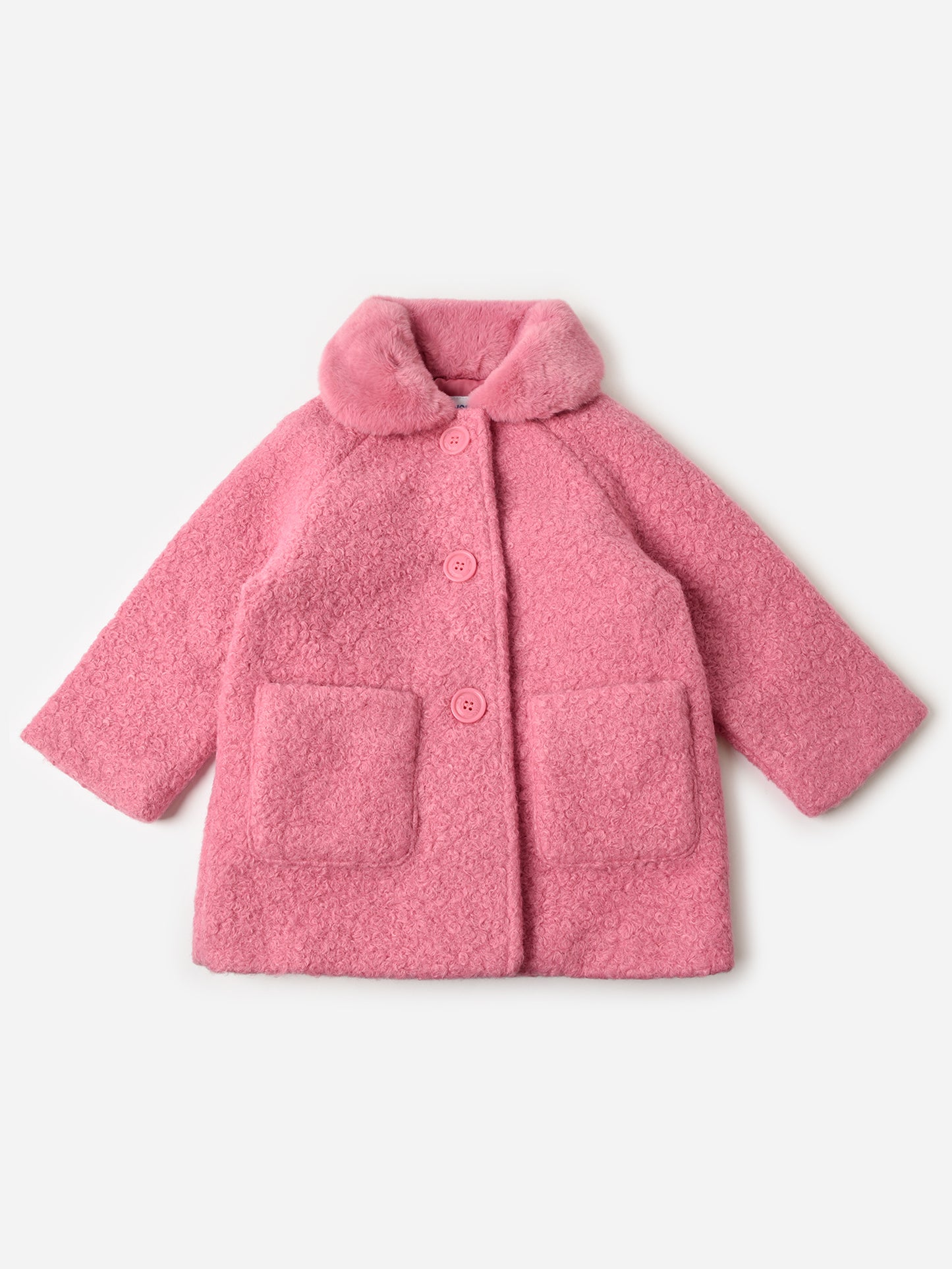 Mayoral Girls' Shearling Coat - Saint Bernard