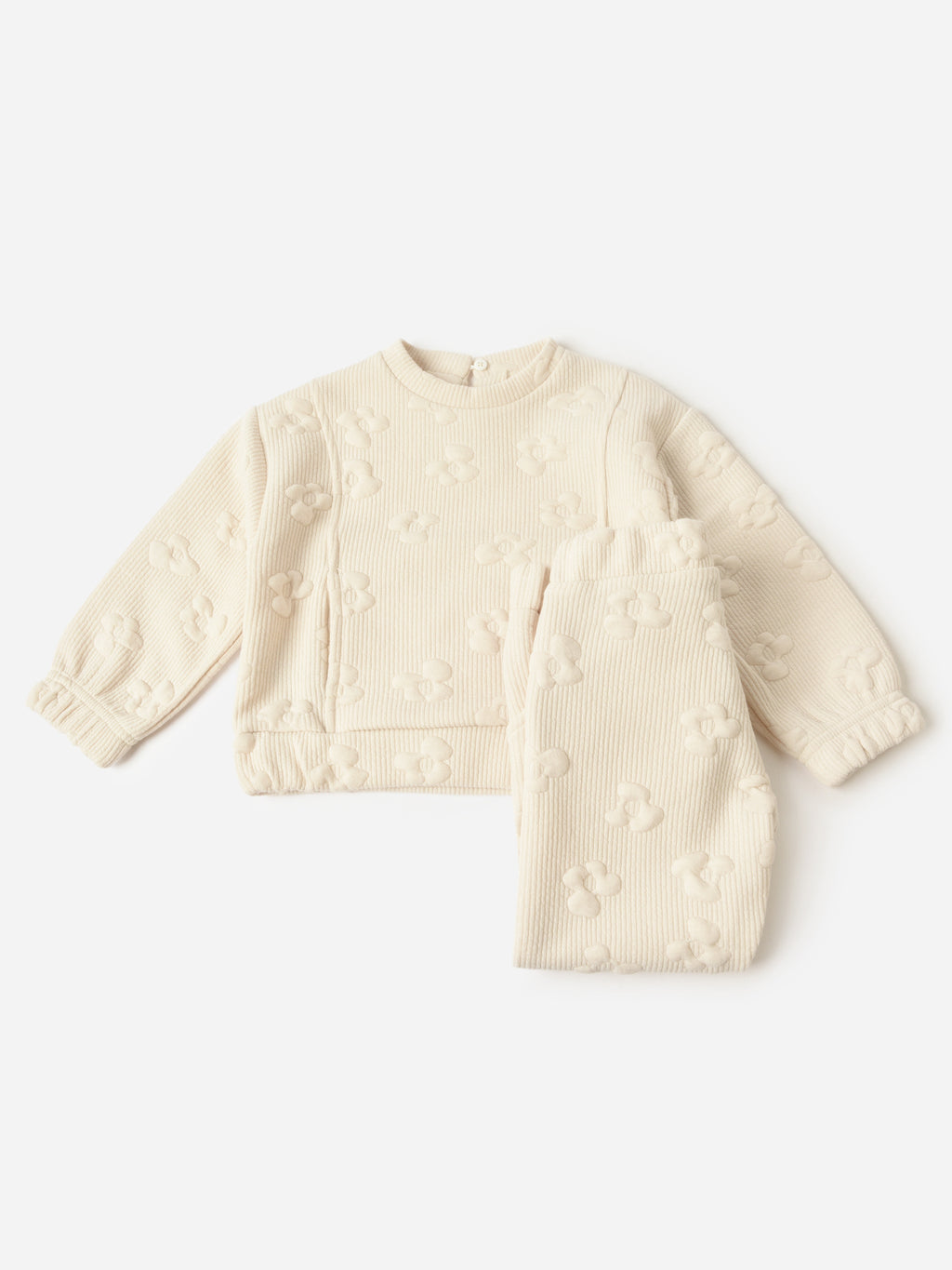 Mayoral Girls' Padded Flower Tracksuit - Saint Bernard