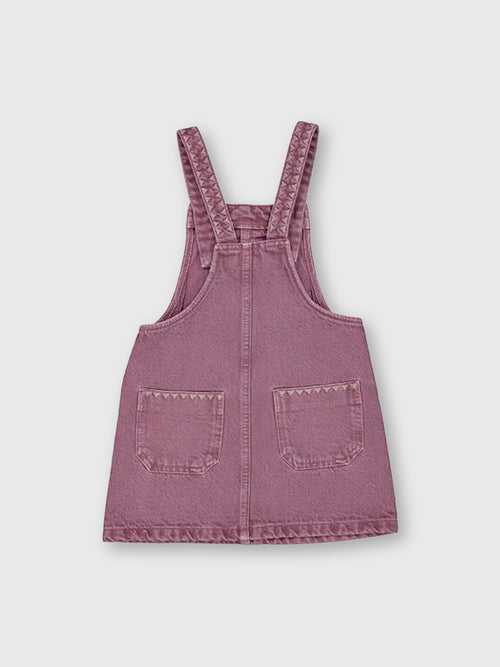 Mayoral Girls' Embroidered Overall Dress