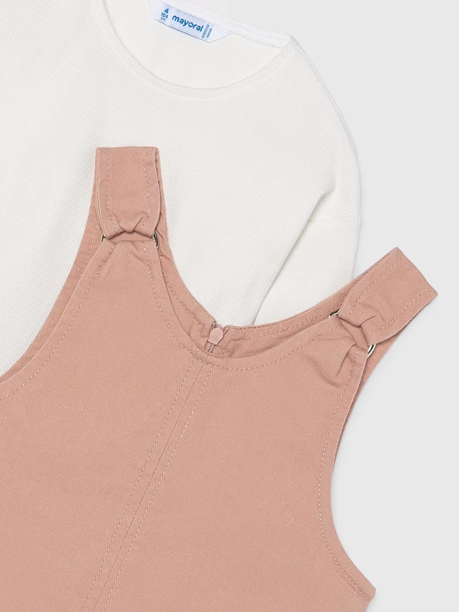 Mayoral Girls' Pinafore Dress Set