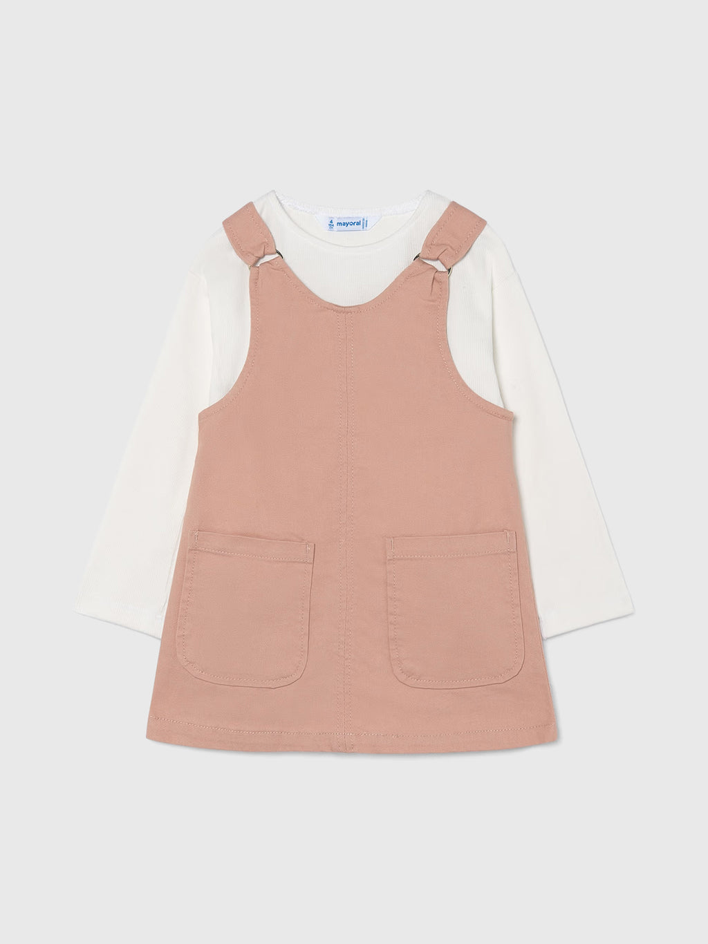 Mayoral Girls' Pinafore Dress Set